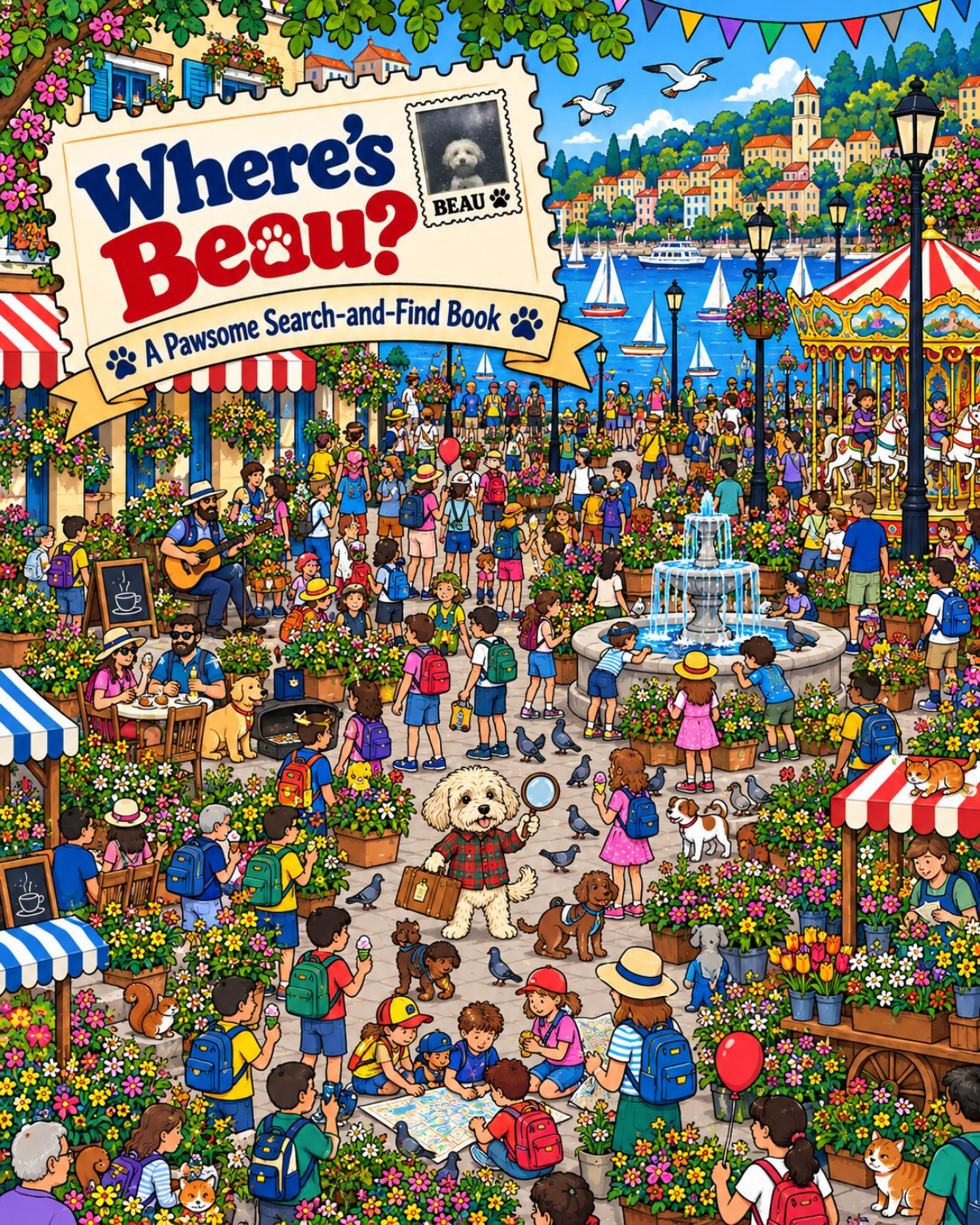 Where's Beau? A Pawsome Search-and-Find Book cover